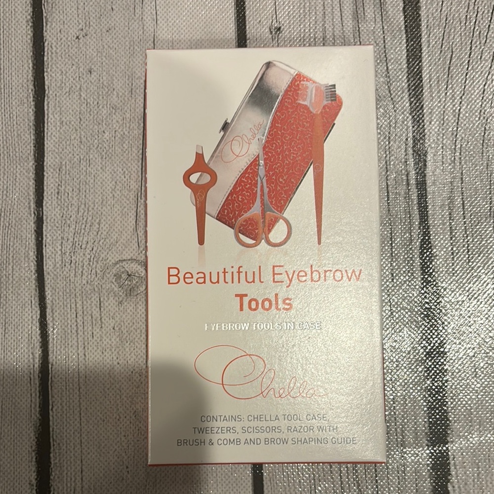 New in box eyebrow tools in case